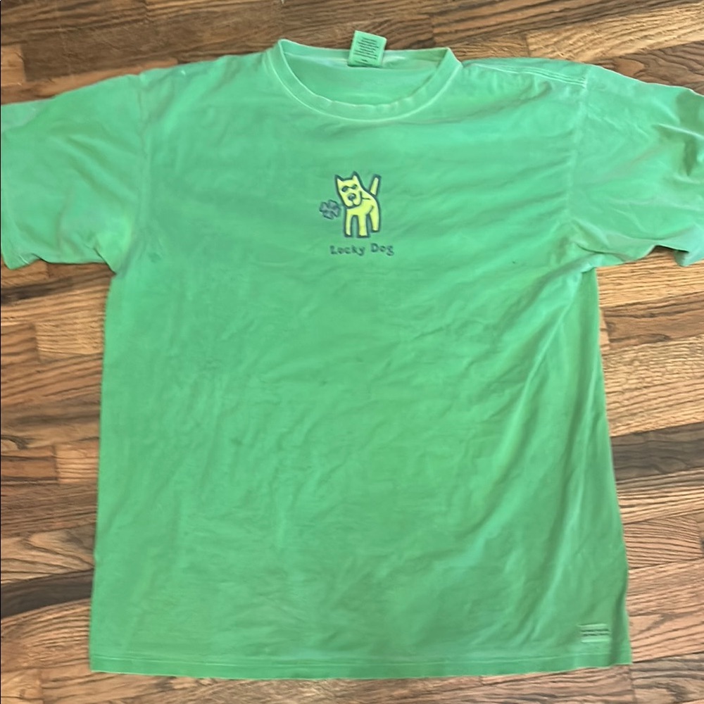 Life Is Good Vibrant Green Tee
